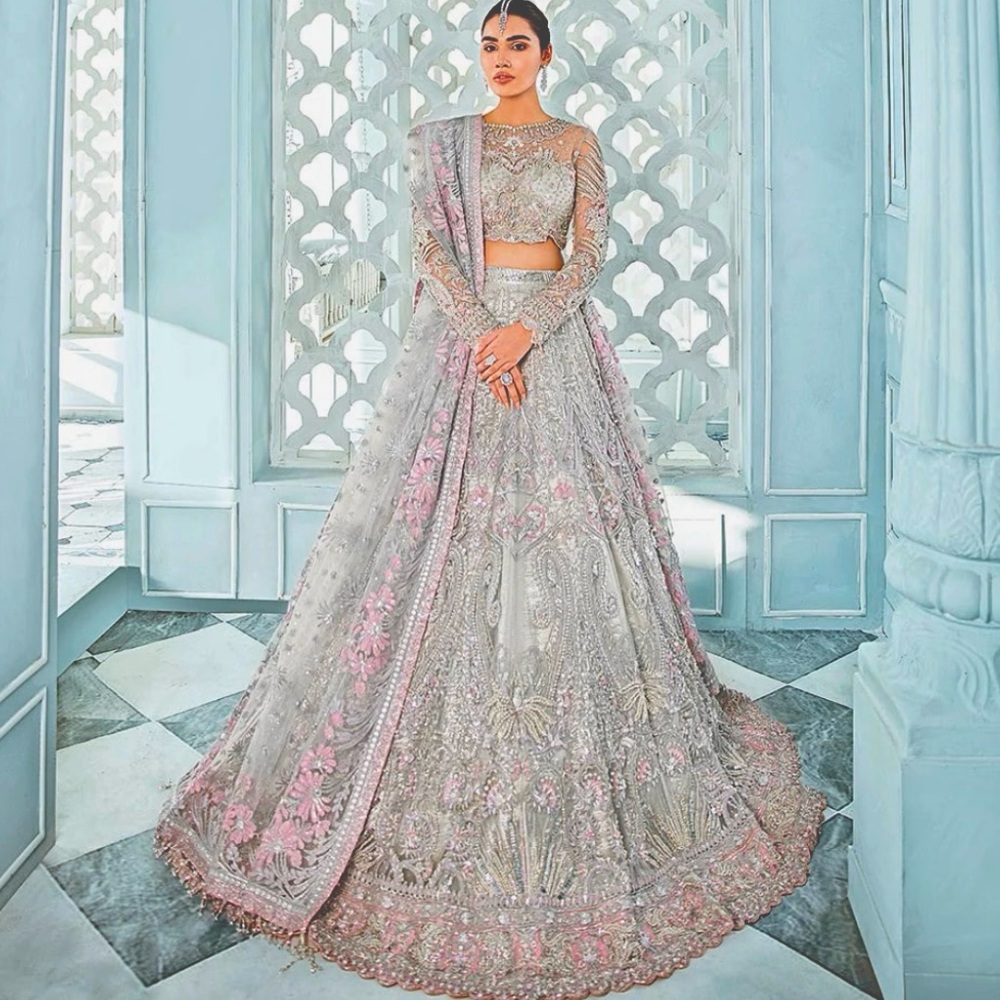 Republic Womenswear Pakistani Bridal Lehenga Choli Dress Walima